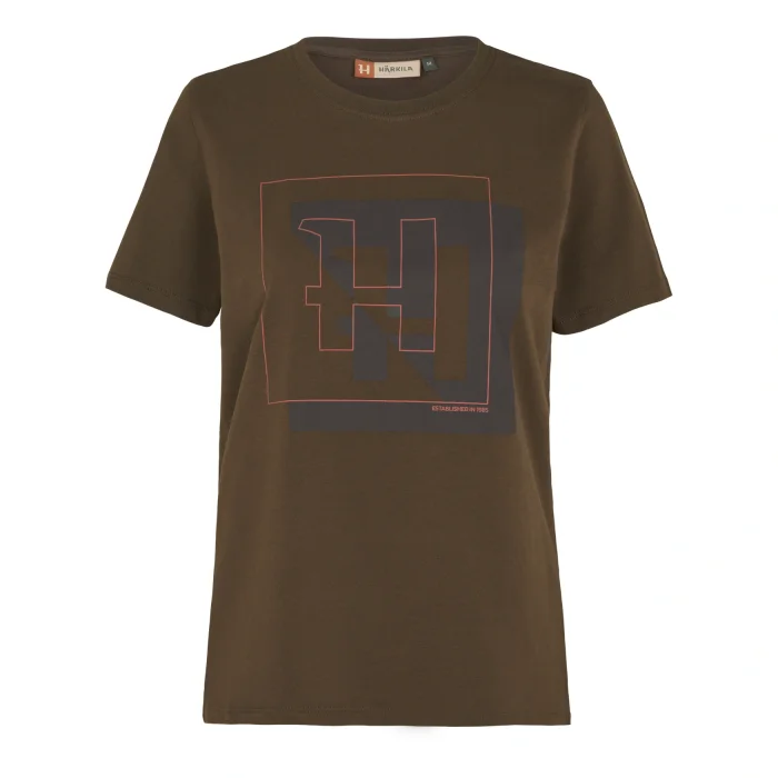 Koszulka damska HARKILA  H-logo S/S - Willow green (10962002900)